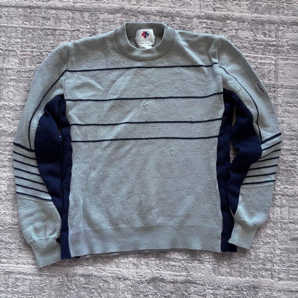 Unbranded Men's Grey and Blue Jumper